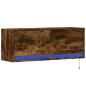 vidaXL TV-Wandschrank mit LED-Beleuchtung Räuchereiche 100x31x35 cm vidaXL TV-Wandschrank mit LED-Beleuchtung Räuchereiche 100x31x35 cm
