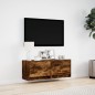vidaXL TV-Wandschrank mit LED-Beleuchtung Räuchereiche 100x31x35 cm vidaXL TV-Wandschrank mit LED-Beleuchtung Räuchereiche 100x31x35 cm