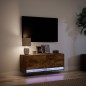 vidaXL TV-Wandschrank mit LED-Beleuchtung Räuchereiche 100x31x35 cm vidaXL TV-Wandschrank mit LED-Beleuchtung Räuchereiche 100x31x35 cm