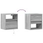 vidaXL TV-Wandschränke LED-Beleuchtung 2 Stk. Grau Sonoma 41x31x45 cm vidaXL TV-Wandschränke LED-Beleuchtung 2 Stk. Grau Sonoma 41x31x45 cm