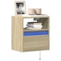 vidaXL TV-Wandschränke mit LED-Beleuchtung 2 Stk. Sonoma 41x31x45 cm vidaXL TV-Wandschränke mit LED-Beleuchtung 2 Stk. Sonoma 41x31x45 cm