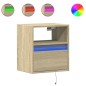 vidaXL TV-Wandschränke mit LED-Beleuchtung 2 Stk. Sonoma 41x31x45 cm vidaXL TV-Wandschränke mit LED-Beleuchtung 2 Stk. Sonoma 41x31x45 cm