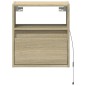 vidaXL TV-Wandschränke mit LED-Beleuchtung 2 Stk. Sonoma 41x31x45 cm vidaXL TV-Wandschränke mit LED-Beleuchtung 2 Stk. Sonoma 41x31x45 cm