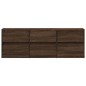 vidaXL TV-Wandschrank LED-Beleuchtung Braun Eichen-Optik 130x31x45 cm