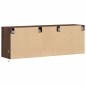 vidaXL TV-Wandschrank LED-Beleuchtung Braun Eichen-Optik 130x31x45 cm