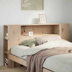 vidaXL Kopfteil mit Stauraum 150 cm Massivholz Kiefer