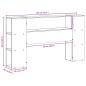 vidaXL Kopfteil mit Stauraum 150 cm Massivholz Kiefer