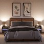 vidaXL Wand-Nachttische mit LED-Leuchten 2 Stk. Braun Eichen-Optik vidaXL Wand-Nachttische mit LED-Leuchten 2 Stk. Braun Eichen-Optik