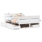 vidaXL Massivholzbett ohne Matratze Weiß 160x200 Kiefernholz vidaXL Massivholzbett ohne Matratze Weiß 160x200 Kiefernholz