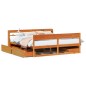 vidaXL Massivholzbett ohne Matratze Wachsbraun 180x200 Kiefernholz vidaXL Massivholzbett ohne Matratze Wachsbraun 180x200 Kiefernholz