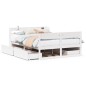 vidaXL Massivholzbett ohne Matratze Weiß 120x190 cm Kiefernholz vidaXL Massivholzbett ohne Matratze Weiß 120x190 cm Kiefernholz