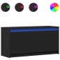vidaXL TV-Schrank mit LED-Beleuchtung Schwarz 100x34x50 cm vidaXL TV-Schrank mit LED-Beleuchtung Schwarz 100x34x50 cm