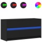 vidaXL TV-Schrank mit LED-Beleuchtung Schwarz 100x34x50 cm vidaXL TV-Schrank mit LED-Beleuchtung Schwarz 100x34x50 cm