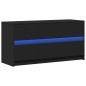 vidaXL TV-Schrank mit LED-Beleuchtung Schwarz 100x34x50 cm vidaXL TV-Schrank mit LED-Beleuchtung Schwarz 100x34x50 cm