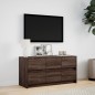 vidaXL TV-Schrank mit LED-Beleuchtung Braun Eichen-Optik 100x34x50 cm vidaXL TV-Schrank mit LED-Beleuchtung Braun Eichen-Optik 100x34x50 cm