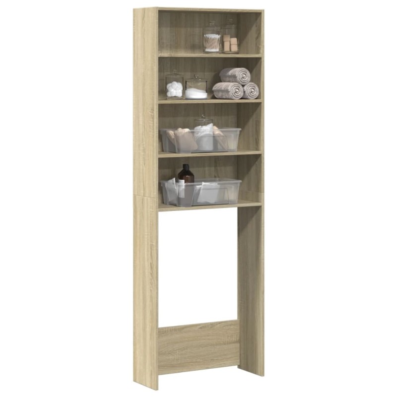 vidaXL Waschmaschinenregal Sonoma-Eiche 64x24x190 cm Holzwerkstoff vidaXL Waschmaschinenregal Sonoma-Eiche 64x24x190 cm Holzwerkstoff