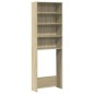 vidaXL Waschmaschinenregal Sonoma-Eiche 64x24x190 cm Holzwerkstoff vidaXL Waschmaschinenregal Sonoma-Eiche 64x24x190 cm Holzwerkstoff