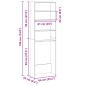 vidaXL Waschmaschinenregal Sonoma-Eiche 64x24x190 cm Holzwerkstoff vidaXL Waschmaschinenregal Sonoma-Eiche 64x24x190 cm Holzwerkstoff