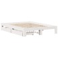 vidaXL Massivholzbett ohne Matratze Weiß 160x200 Kiefernholz vidaXL Massivholzbett ohne Matratze Weiß 160x200 Kiefernholz