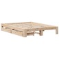 vidaXL Massivholzbett ohne Matratze 150x200 cm Kiefernholz vidaXL Massivholzbett ohne Matratze 150x200 cm Kiefernholz