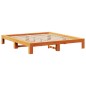vidaXL Massivholzbett ohne Matratze Wachsbraun 140x200 cm Kiefernholz vidaXL Massivholzbett ohne Matratze Wachsbraun 140x200 cm Kiefernholz