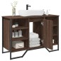 vidaXL Waschbeckenunterschrank Braun Eichen-Optik 91x35x60 cm vidaXL Waschbeckenunterschrank Braun Eichen-Optik 91x35x60 cm
