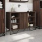 vidaXL Waschbeckenunterschrank Braun Eichen-Optik 91x35x60 cm vidaXL Waschbeckenunterschrank Braun Eichen-Optik 91x35x60 cm