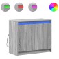 vidaXL LED-Sideboard Grau Sonoma 72x34x61 cm Holzwerkstoff vidaXL LED-Sideboard Grau Sonoma 72x34x61 cm Holzwerkstoff