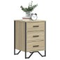vidaXL Nachttisch Sonoma-Eiche 40x41x60 cm Holzwerkstoff vidaXL Nachttisch Sonoma-Eiche 40x41x60 cm Holzwerkstoff