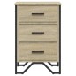 vidaXL Nachttisch Sonoma-Eiche 40x41x60 cm Holzwerkstoff vidaXL Nachttisch Sonoma-Eiche 40x41x60 cm Holzwerkstoff