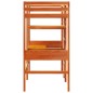 vidaXL Hochbett ohne Matratze Wachsbraun 90x190 cm Massivholz Kiefer vidaXL Hochbett ohne Matratze Wachsbraun 90x190 cm Massivholz Kiefer