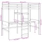 vidaXL Hochbett ohne Matratze Wachsbraun 90x190 cm Massivholz Kiefer vidaXL Hochbett ohne Matratze Wachsbraun 90x190 cm Massivholz Kiefer