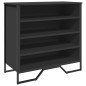 vidaXL Schuhregal Schwarz 80x38x78 cm Holzwerkstoff vidaXL Schuhregal Schwarz 80x38x78 cm Holzwerkstoff