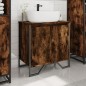 vidaXL Waschbeckenunterschrank Räuchereiche 60x35x60 cm Holzwerkstoff vidaXL Waschbeckenunterschrank Räuchereiche 60x35x60 cm Holzwerkstoff