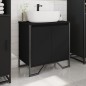 vidaXL Waschbeckenunterschrank Schwarz 60x35x60 cm Holzwerkstoff vidaXL Waschbeckenunterschrank Schwarz 60x35x60 cm Holzwerkstoff