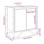 vidaXL Waschbeckenunterschrank Schwarz 60x35x60 cm Holzwerkstoff vidaXL Waschbeckenunterschrank Schwarz 60x35x60 cm Holzwerkstoff