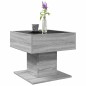 vidaXL LED-Couchtisch Grau Sonoma 50x50x45 cm Holzwerkstoff vidaXL LED-Couchtisch Grau Sonoma 50x50x45 cm Holzwerkstoff
