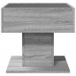 vidaXL LED-Couchtisch Grau Sonoma 50x50x45 cm Holzwerkstoff vidaXL LED-Couchtisch Grau Sonoma 50x50x45 cm Holzwerkstoff