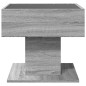 vidaXL LED-Couchtisch Grau Sonoma 50x50x45 cm Holzwerkstoff vidaXL LED-Couchtisch Grau Sonoma 50x50x45 cm Holzwerkstoff