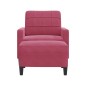 vidaXL Sessel mit Hocker Weinrot 60 cm Samt vidaXL Sessel mit Hocker Weinrot 60 cm Samt