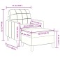 vidaXL Sessel mit Hocker Weinrot 60 cm Samt vidaXL Sessel mit Hocker Weinrot 60 cm Samt