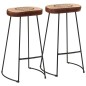 vidaXL 3-tlg. Bar-Set Raues Mangoholz und Metall vidaXL 3-tlg. Bar-Set Raues Mangoholz und Metall