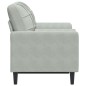 vidaXL 2-Sitzer-Sofa mit Zierkissen Hellgrau 120 cm Samt vidaXL 2-Sitzer-Sofa mit Zierkissen Hellgrau 120 cm Samt