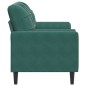 vidaXL 2-Sitzer-Sofa mit Zierkissen Dunkelgrün 140 cm Samt vidaXL 2-Sitzer-Sofa mit Zierkissen Dunkelgrün 140 cm Samt