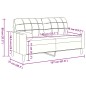 vidaXL 2-Sitzer-Sofa mit Zierkissen Dunkelgrün 140 cm Samt vidaXL 2-Sitzer-Sofa mit Zierkissen Dunkelgrün 140 cm Samt