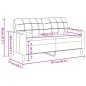 vidaXL 2-Sitzer-Sofa mit Zierkissen Weinrot 140 cm Samt vidaXL 2-Sitzer-Sofa mit Zierkissen Weinrot 140 cm Samt