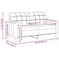 vidaXL 2-Sitzer-Sofa mit Zierkissen Blau 140 cm Samt vidaXL 2-Sitzer-Sofa mit Zierkissen Blau 140 cm Samt