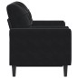 vidaXL 2-Sitzer-Sofa mit Zierkissen Schwarz 120 cm Samt vidaXL 2-Sitzer-Sofa mit Zierkissen Schwarz 120 cm Samt