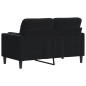 vidaXL 2-Sitzer-Sofa mit Zierkissen Schwarz 120 cm Samt vidaXL 2-Sitzer-Sofa mit Zierkissen Schwarz 120 cm Samt