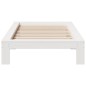 vidaXL Massivholzbett ohne Matratze Weiß 75x190 cm Kiefernholz vidaXL Massivholzbett ohne Matratze Weiß 75x190 cm Kiefernholz